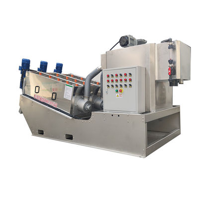 Screw Press Volute Sludge Dewatering Machine For Sewage Water Treatment Plant