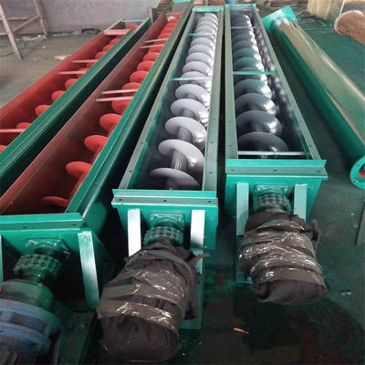 Carbon Steel Stainless Steel Shaft Screw Conveyor U Type Less Dry Powder Stone Sludge
