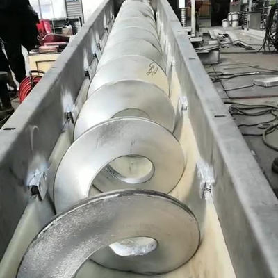 U Type Screw Conveyor For Sludge Cement Cinder Ore Grain