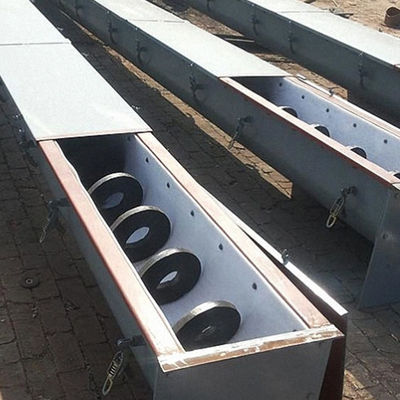 1~100m Length Automated Carbon Steel Shaftless Screw Conveyor For Cement Grain Powder