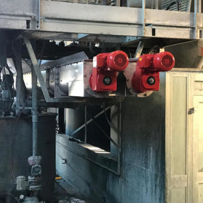 1~100m Length Automated Carbon Steel Shaftless Screw Conveyor For Cement Grain Powder