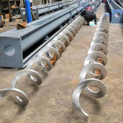 1~100m Length Automated Carbon Steel Shaftless Screw Conveyor For Cement Grain Powder