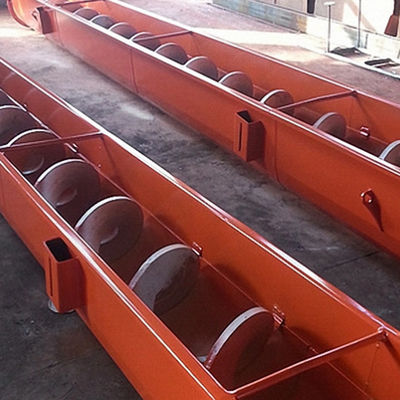 1~100m Length Automated Carbon Steel Shaftless Screw Conveyor For Cement Grain Powder