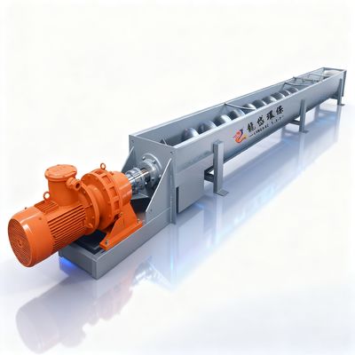 Slag Carbon Steel Sprial 304 Stainless Screw Conveyor For Cement