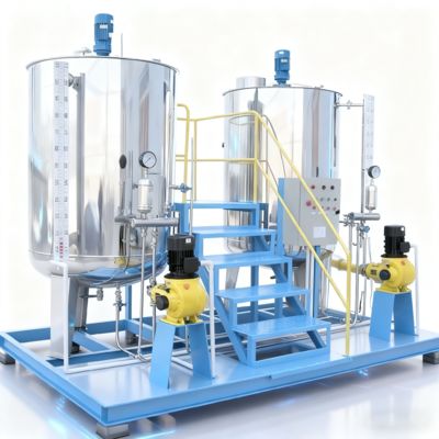 Municipal 4000L/h Automatic Dosing Machine Carbon Steel