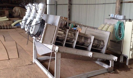 Three Motor 300 Stacked Screw Sludge Dewatering Machine Industrial Grade