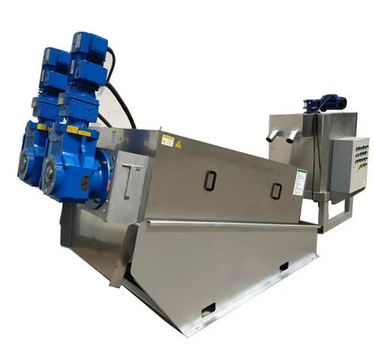 Self Cleaning Sludge Thickening System Volute Sludge Dewatering Press