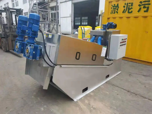 Self Cleaning Sludge Thickening System Volute Sludge Dewatering Press