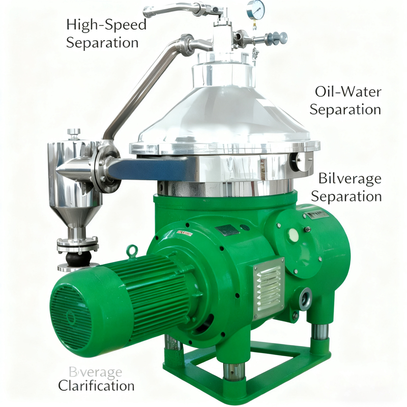Automatic Disc Centrifuge For Continuous Separation Of Solid And Liquid Phases In Industrial