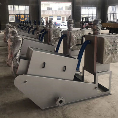 Screw Press Volute Sludge Dewatering Machine For Sewage Water Treatment Plant