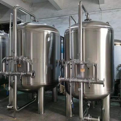 Multimedia SS304 Water Treatment Filter Tank for Quartz Sand Activated Carbon Resin