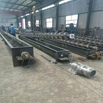 Industrial Shaftless Sludge Screw Conveyor Feeding Machine SS304 U Groove