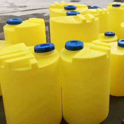 200L PE Flat Bottom Plastic Mixing Bucket PAM Dissolving Sewage Treatment Reagent Dosing