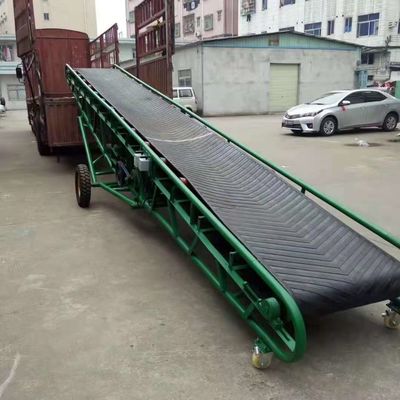 Carbon Steel Support Industry Rubber Belt Conveyor Movable For Grain Mine Coal
