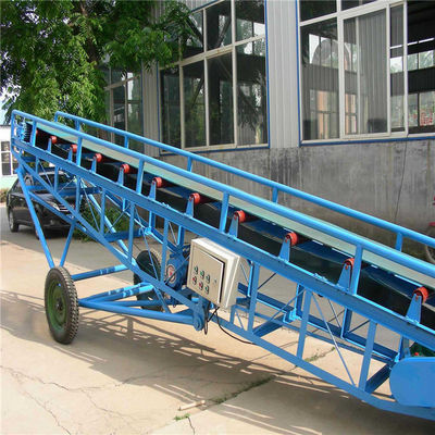 Carbon Steel Support Industry Rubber Belt Conveyor Movable For Grain Mine Coal