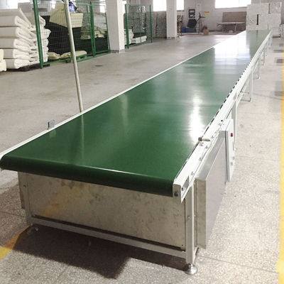 Industrial Horizontal PVC Belt Conveyor Automatic Aluminum Profile Conveyor Belt
