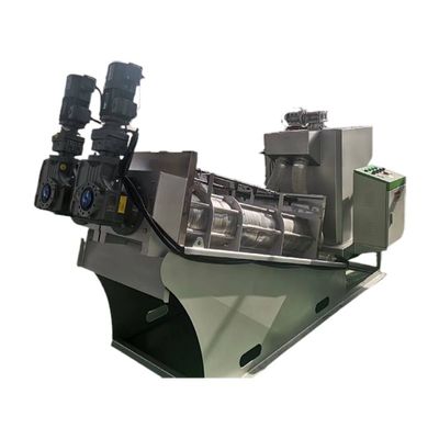 SS304 Screw Type Sludge Dehydrator Pasture Sewage Treatment Automatic 3m3/H