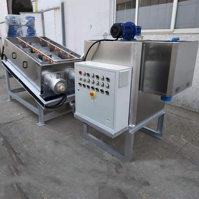 SS304 Screw Type Sludge Dehydrator Pasture Sewage Treatment Automatic 3m3/H