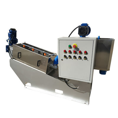 SS304 Screw Type Sludge Dehydrator Pasture Sewage Treatment Automatic 3m3/H