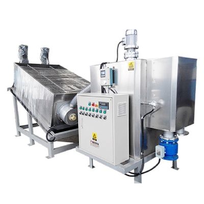 All-in-One Sludge Dewatering Equipment | 10 m³/H Screw Stacker with Concentration & Pressing Functions