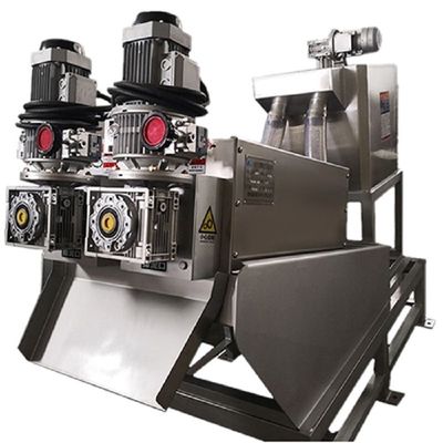 10m3/H Sludge Dewatering Machine Filtration Concentration Press Solid Liquid Separation Integrated Screw Stacker