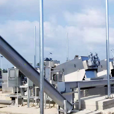 10m3/H Sludge Dewatering Machine Filtration Concentration Press Solid Liquid Separation Integrated Screw Stacker