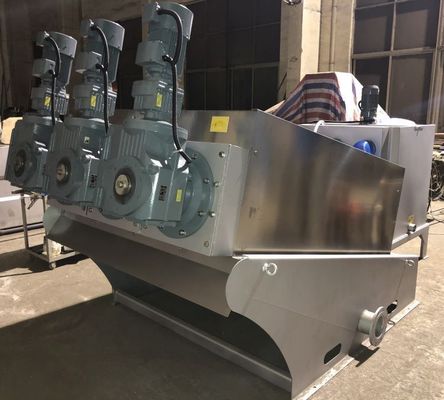 5m3/H Stainless Steel Screw Stacker Aquaculture Spiral Sludge Dehydrator