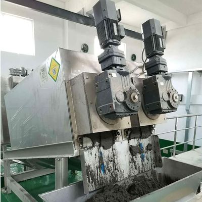 15m3/H Spiral Sludge Dewatering Machine Food Factory Sludge Dewatering Equipment