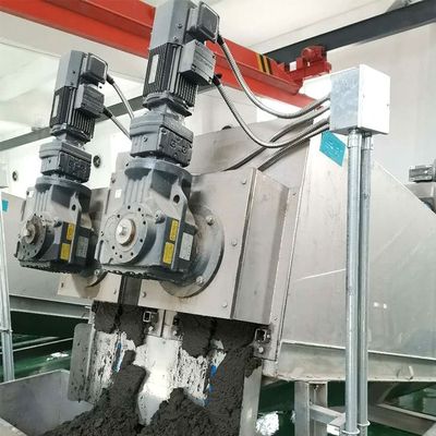 15m3/H Spiral Sludge Dewatering Machine Food Factory Sludge Dewatering Equipment