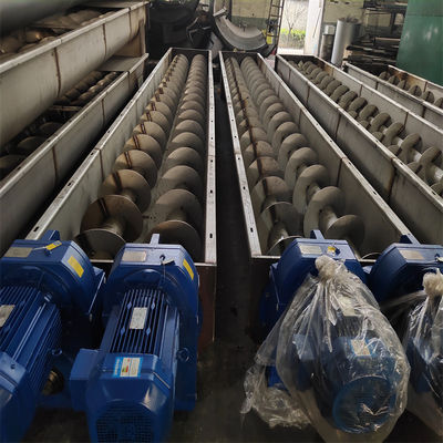 Sewage Treatment Plant Shaftless Spiral Conveyor Grid Residue Conveyor Equipment