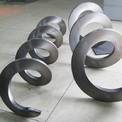 Manganese Steel Sludge Screw Conveyor Shaftless Spiral Conveyor For Sand Dry Powder