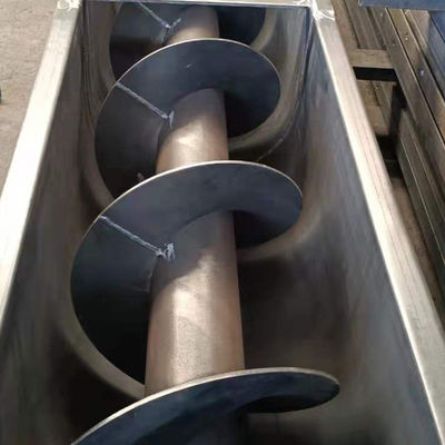 Manganese Steel Sludge Screw Conveyor Shaftless Spiral Conveyor For Sand Dry Powder