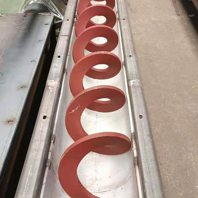 Manganese Steel Sludge Screw Conveyor Shaftless Spiral Conveyor For Sand Dry Powder