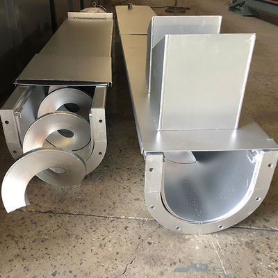 Manganese Steel Sludge Screw Conveyor Shaftless Spiral Conveyor For Sand Dry Powder