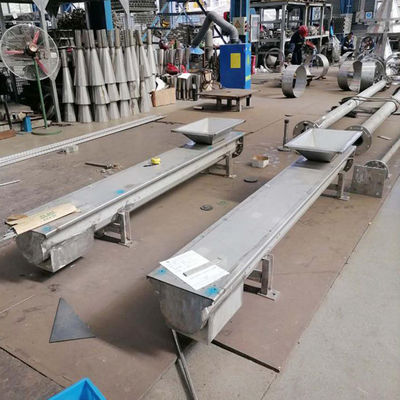 U Type Screw Conveyor For Sludge Cement Cinder Ore Grain