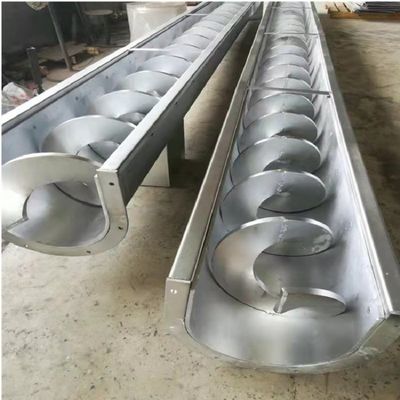 Stainless Steel Silo Cement Screw Conveyor Machine Spiral For Powder