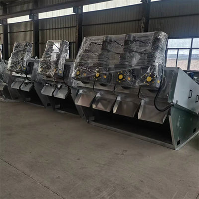 Stainless Steel Screw Press Sludge Dewatering Machine Integrated Thickening