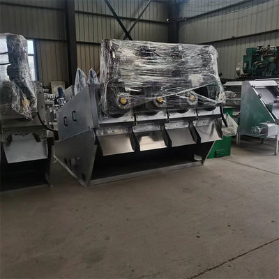 Stainless Steel Screw Press Sludge Dewatering Machine Integrated Thickening