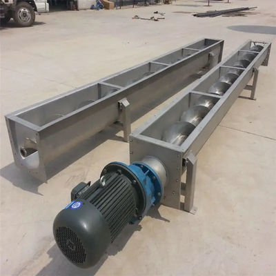 Stainless Steel Shaftless Pellet Screw Conveyor Cement Spiral Auger