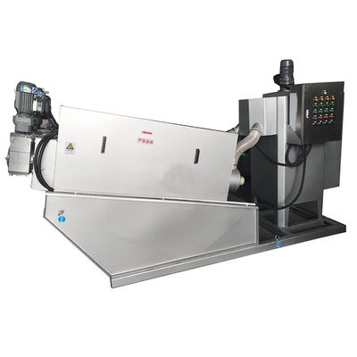 Stainless Steel Screw Press Sludge Dewatering Machine Integrated Thickening