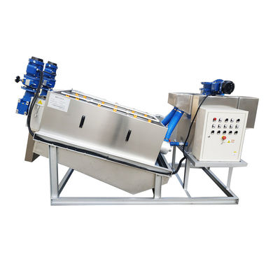 Volute Sludge Dewatering Machine For Excrement Urine Stainless Steel Volute Screw Press