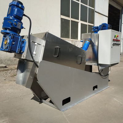 Volute Sludge Dewatering Machine For Excrement Urine Stainless Steel Volute Screw Press