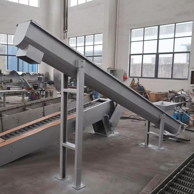 Stainless Steel Shaftless Screw Conveyor For Powder Grain Spiral Conveyor