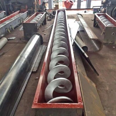 Double Shaft Horizontal Stainless Steel Screw Conveyor 1000mm For Coal Industry
