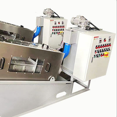 Full Automatic Stainless Steel Spiral sludge dehydrator system 2.23kw 380Volt