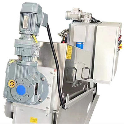 Full Automatic Stainless Steel Spiral sludge dehydrator system 2.23kw 380Volt