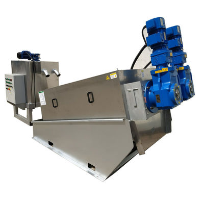 Full Automated Stainless Steel Spiral Sludge Dewatering Machine  18-30kg/h