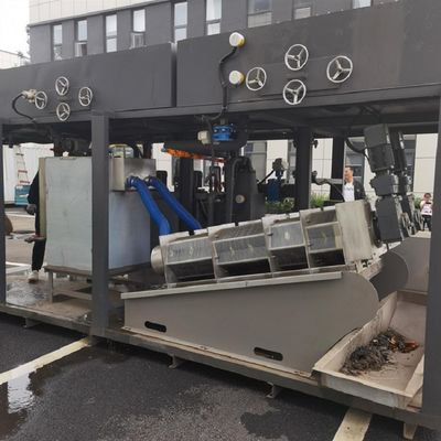 90-150kg/H Screw Press Sludge Dewatering Machine For Printing And Dyeing Factory