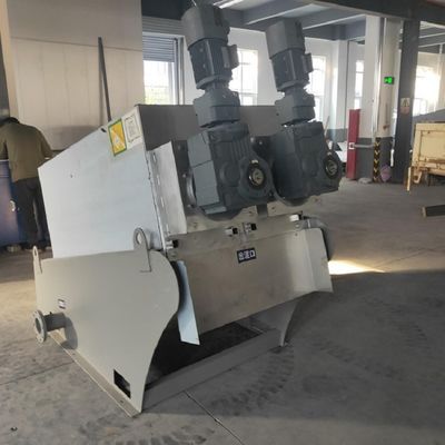 90-150kg/H Screw Press Sludge Dewatering Machine For Printing And Dyeing Factory