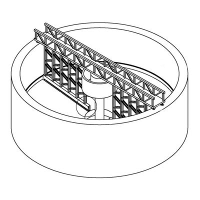 380V 50HZ Central Drive Sludge Scraper Wastewater Treatment For Aquaculture